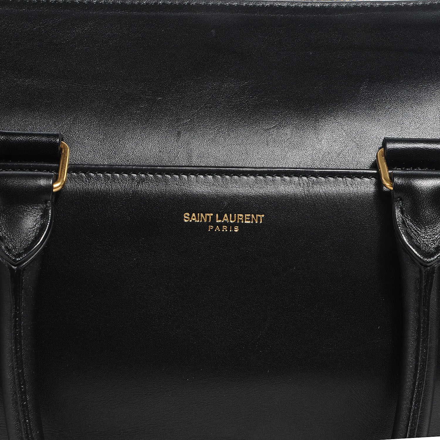 Saint Laurent Leather Classic Duffle 6 Bag Black 8 of 8