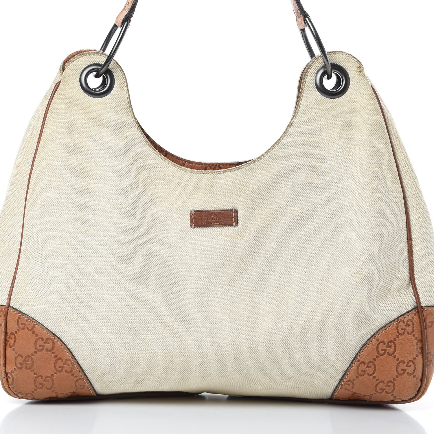 Gucci Canvas Guccissima Hobo Beige 8 of 19