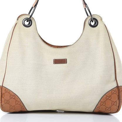 Gucci Canvas Guccissima Hobo Beige 8 of 19