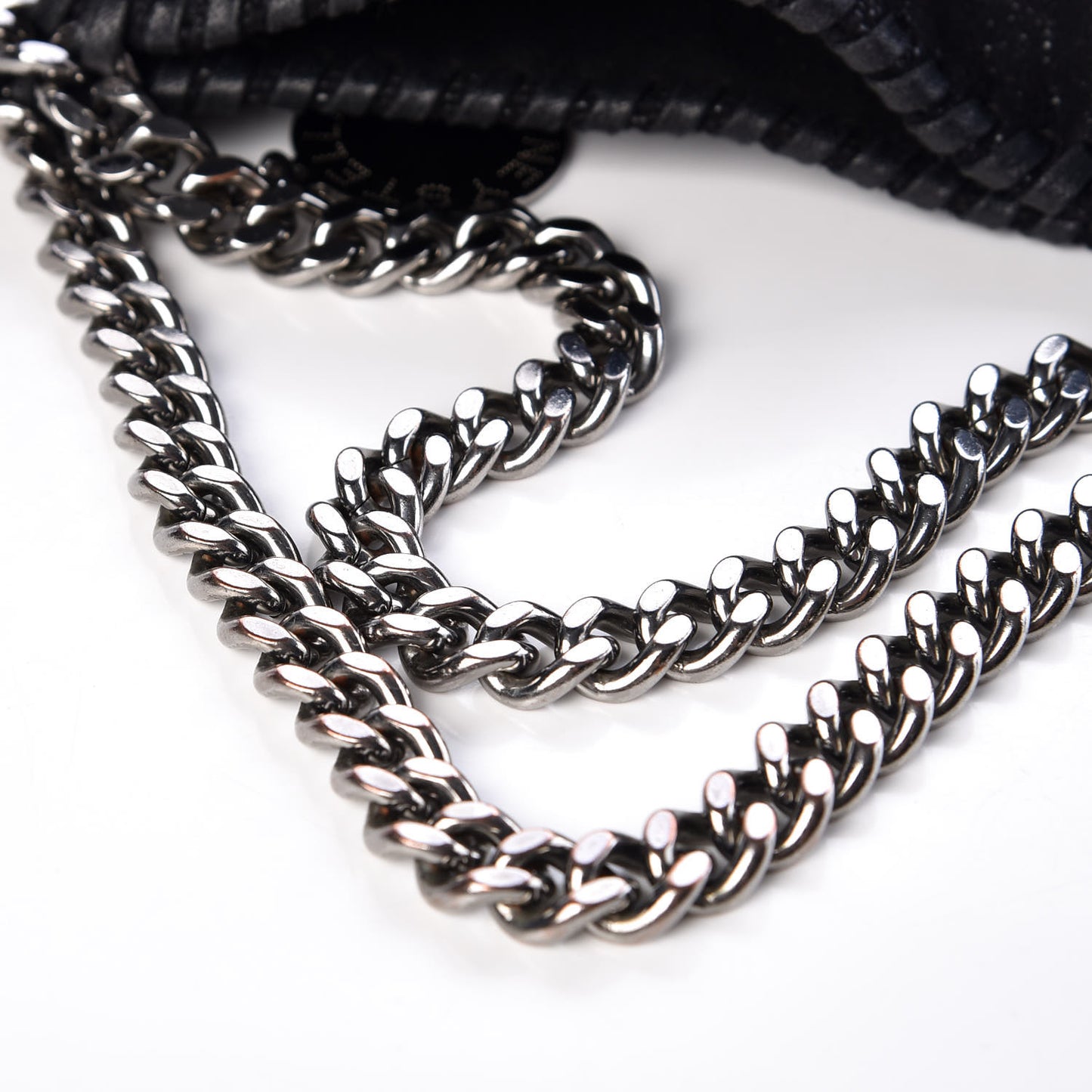 Shaggy Deer Falabella Fold Over Tote Black