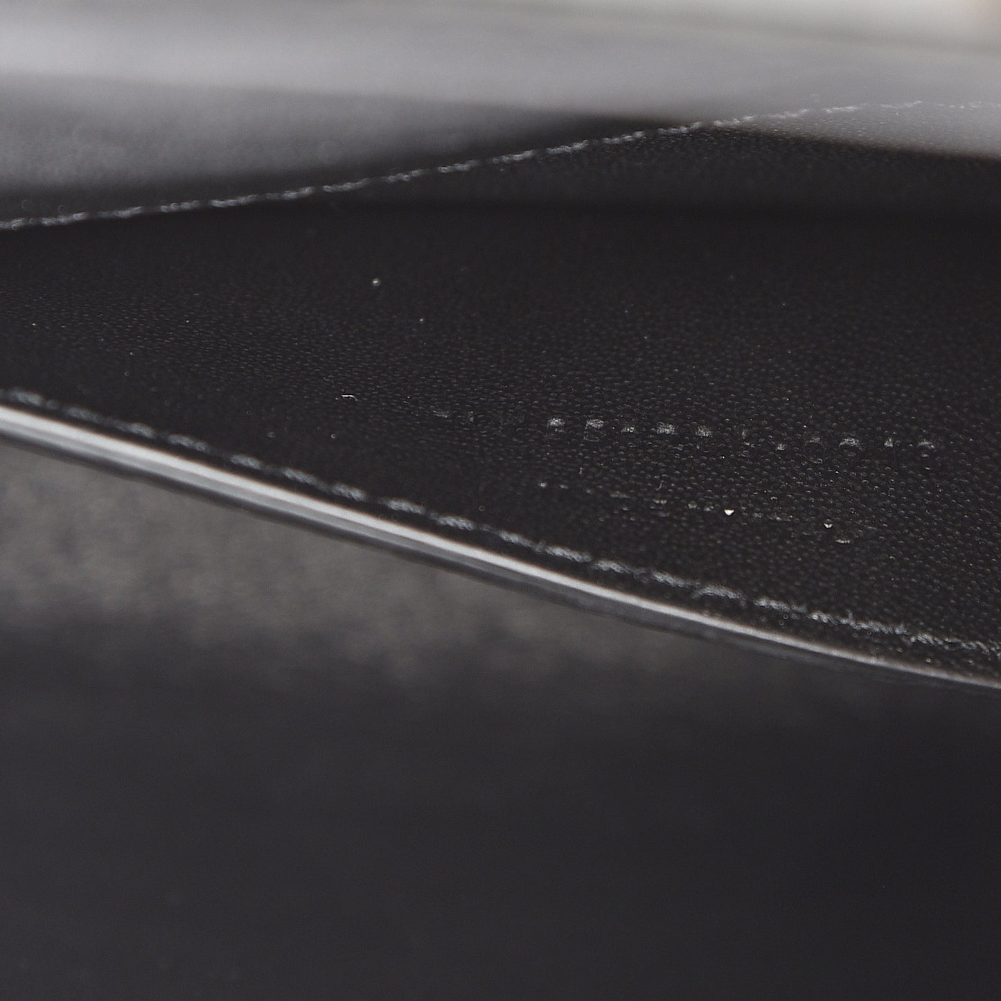 Calfskin Crocodile Embossed Envelope Belt Bag Black