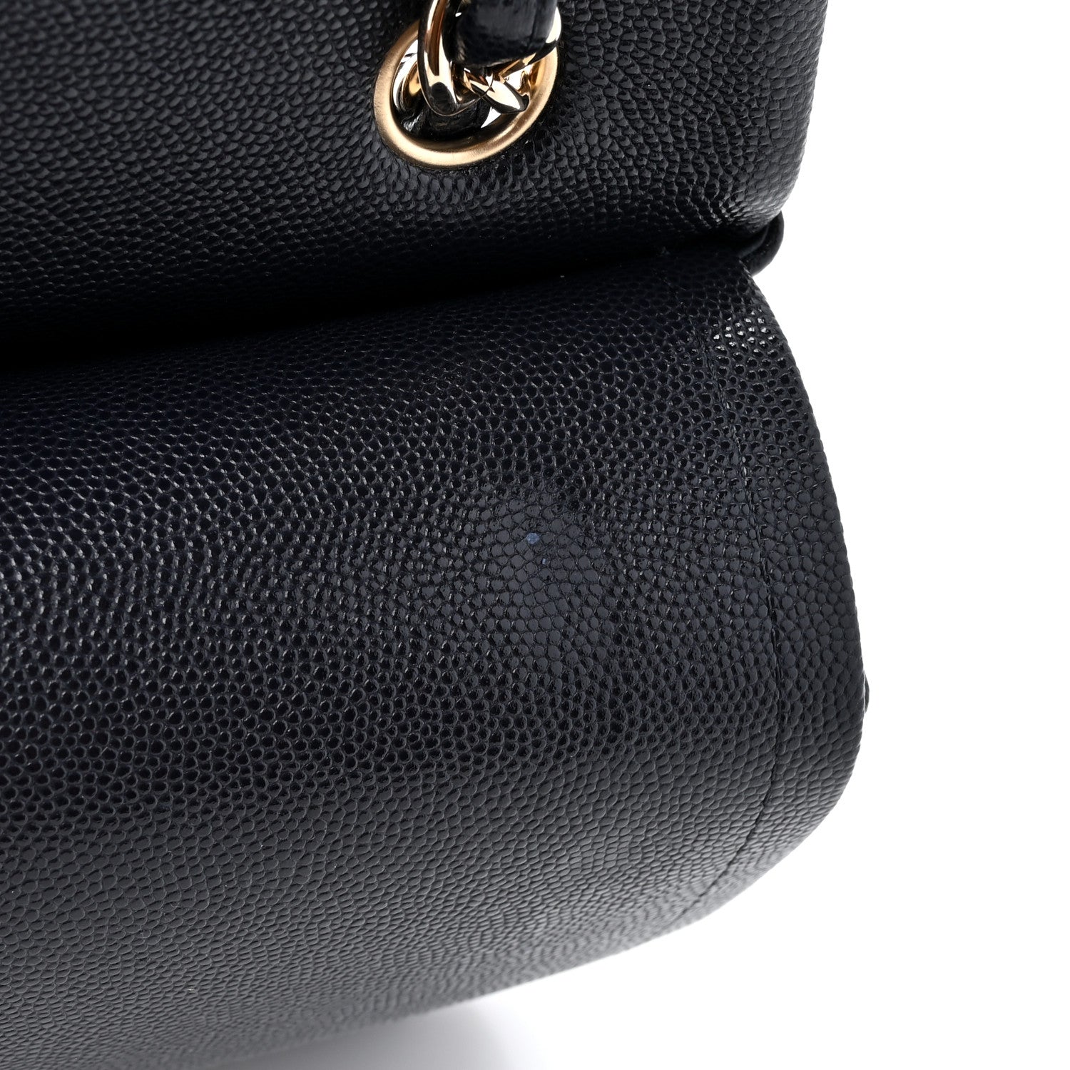 Chanel Caviar Quilted Jumbo Double Flap Navy 11 of 14