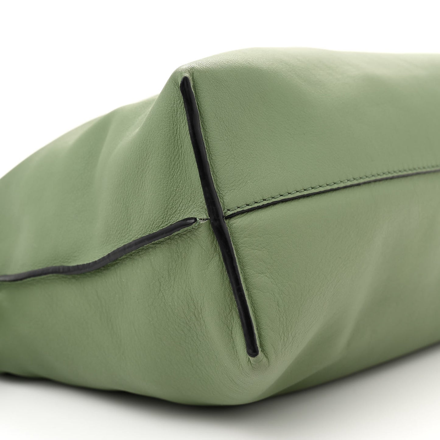 Nappa Flamenco Knot Clutch Rosemary