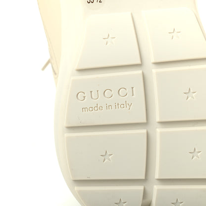 Gucci Calfskin Logo Womens Rhyton Sneakers 39.5 Ivory 6 of 9