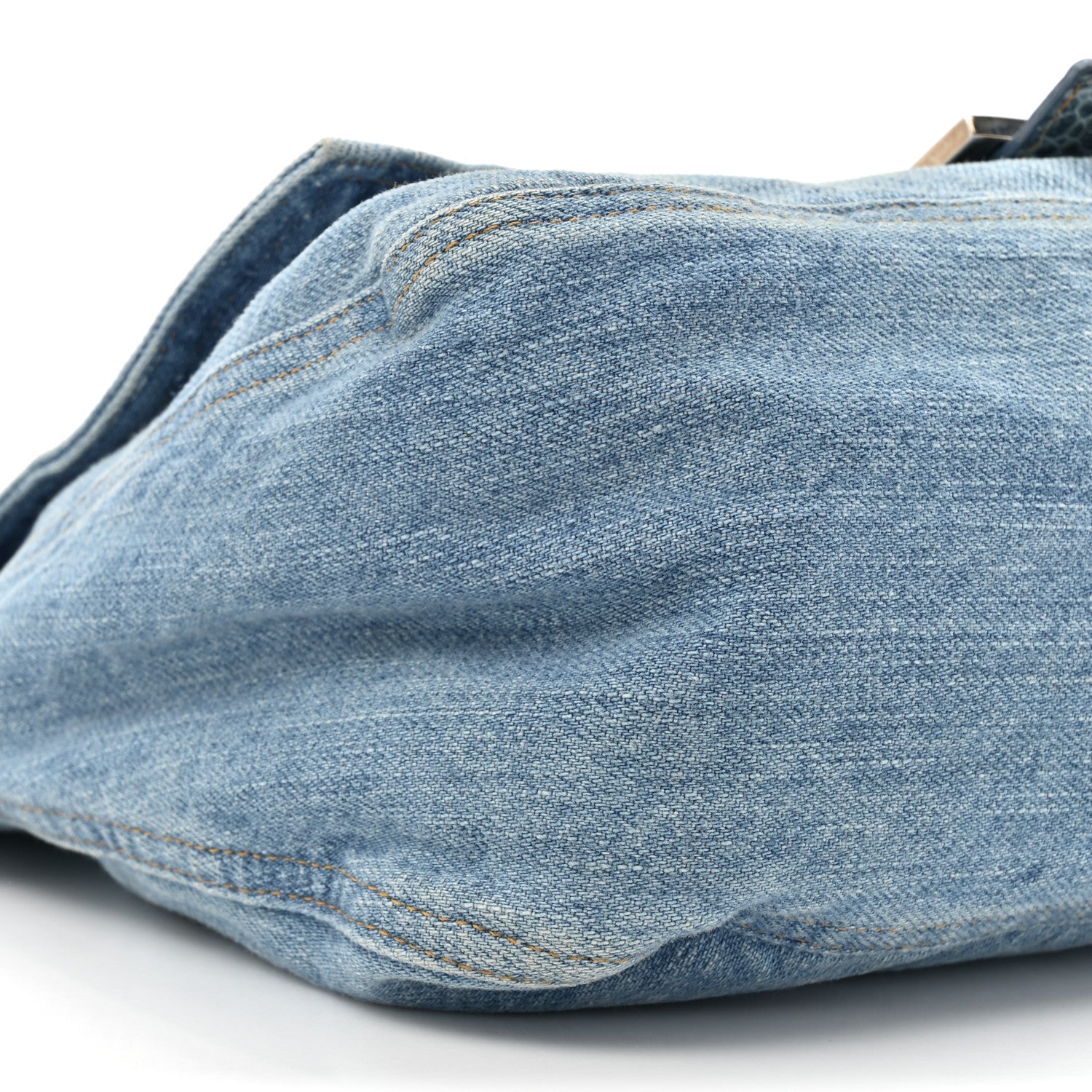 Fendi Denim Toad Mama Baguette Blue 9 of 9