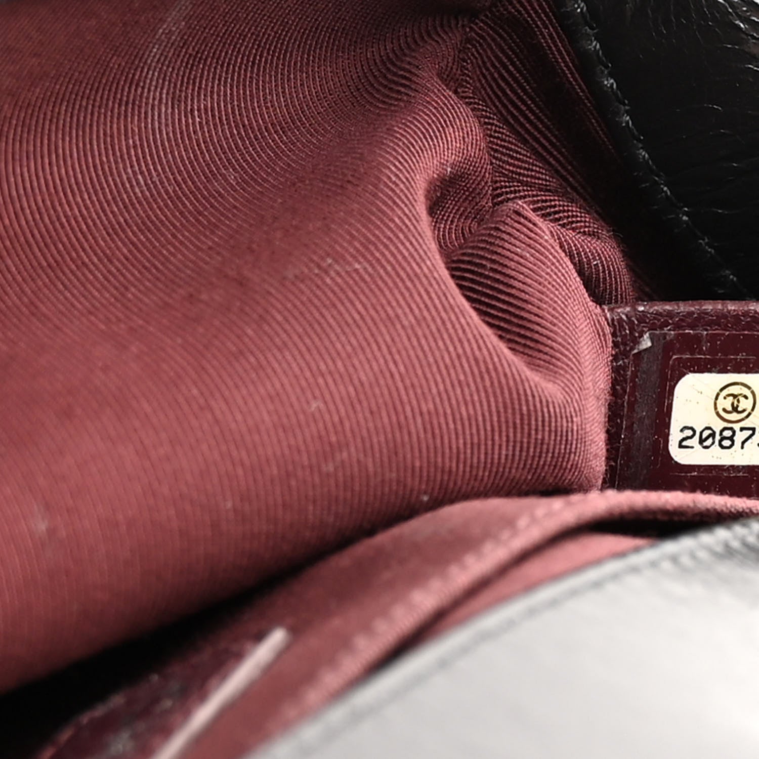 Chanel Glazed Calfskin Quilted Medium Chain Around Boy Flap Black 7 of 12