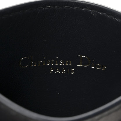 Christian Dior Denim Jacquard Oblique Calfskin 30 Montaigne Freesia Card Holder Blue 6 of 7