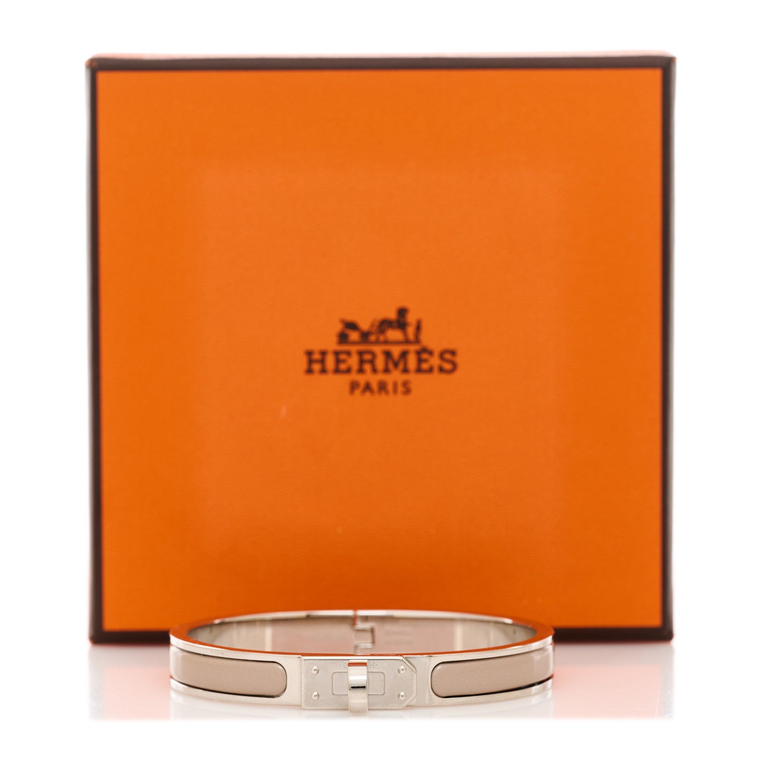 Hermes Enamel Mini Clic Kelly Bracelet PM Marron Glace 8 of 8