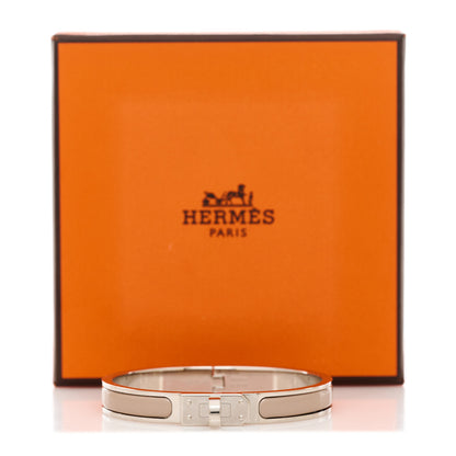 Hermes Enamel Mini Clic Kelly Bracelet PM Marron Glace 8 of 8