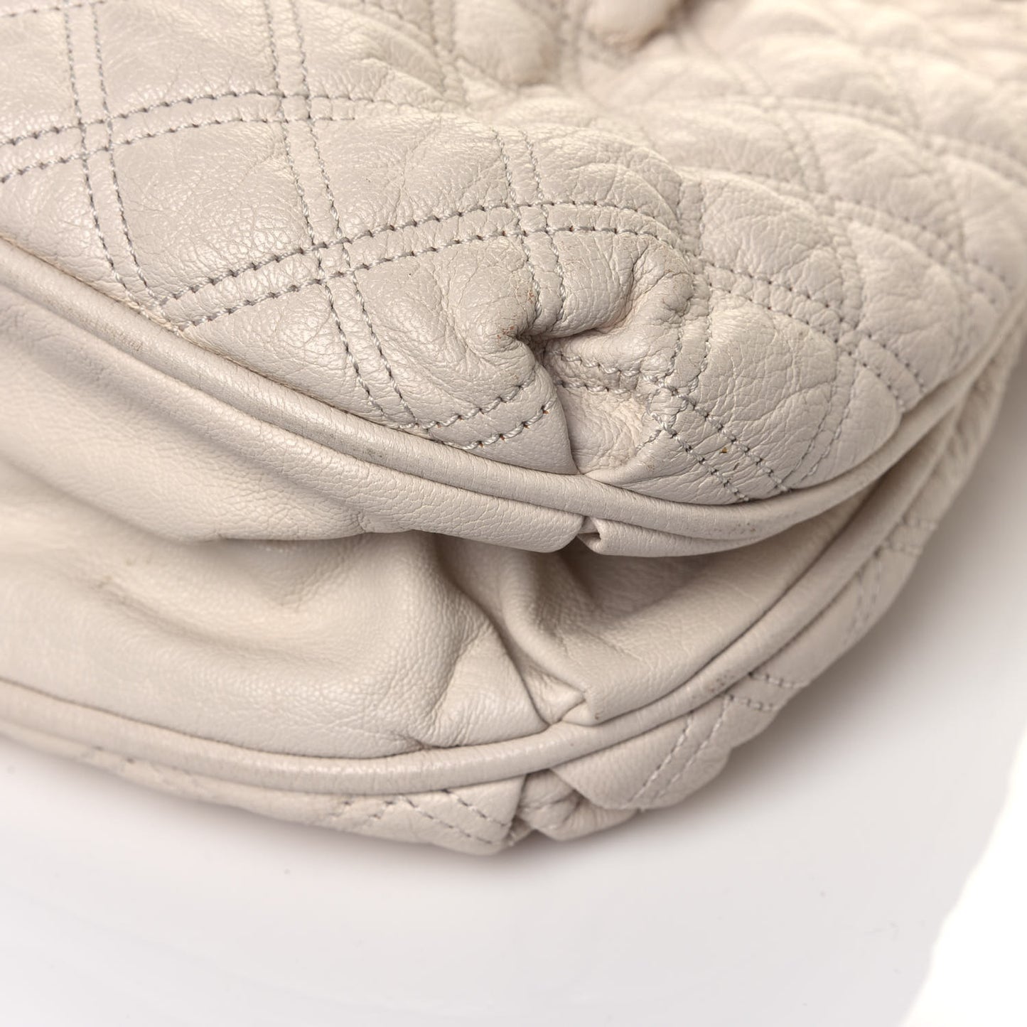 Lambskin Quilted Small Cecilia Cream