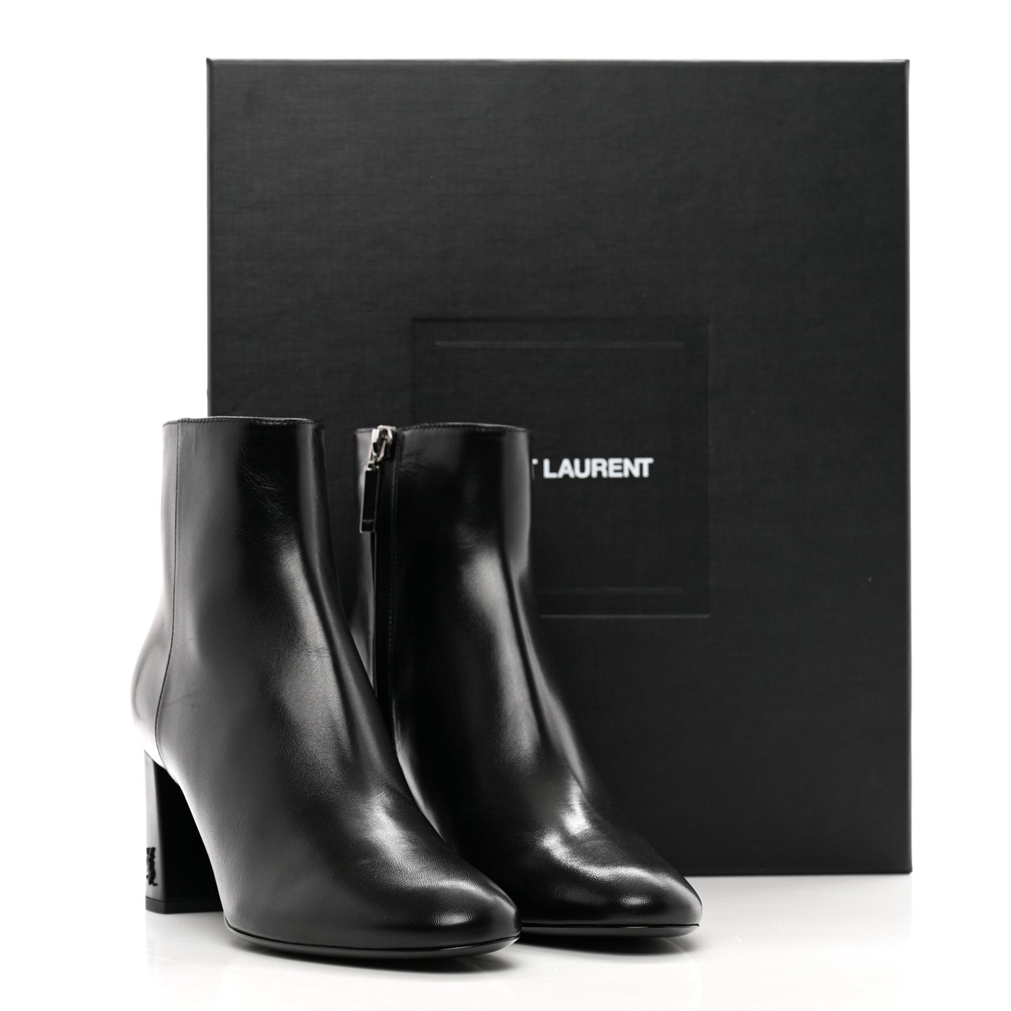 Nappa Vendome Loulou Ankle Zip Boot 38.5 Black