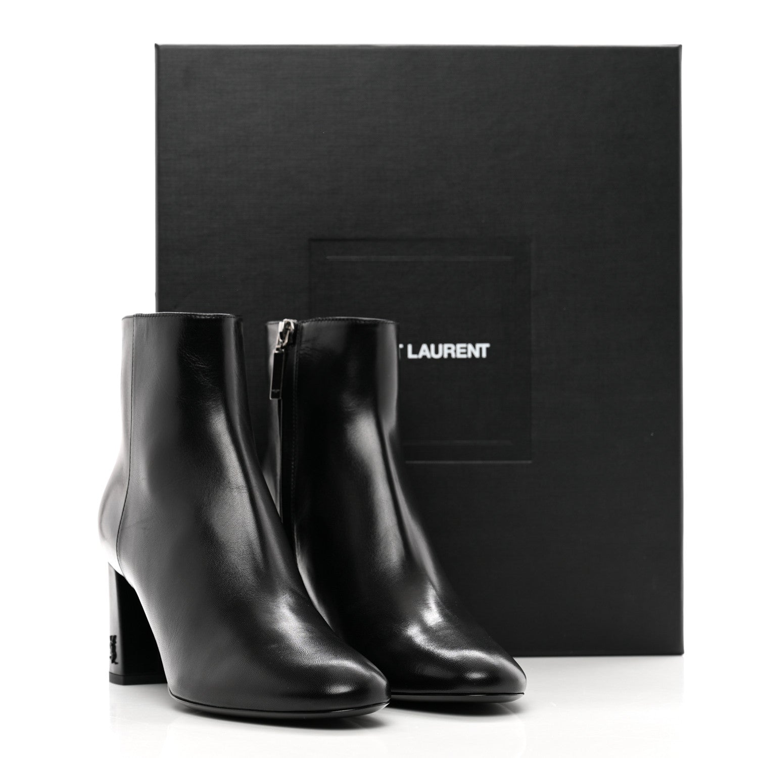 Saint Laurent Nappa Vendome Loulou Ankle Zip Boot 38.5 Black 8 of 8
