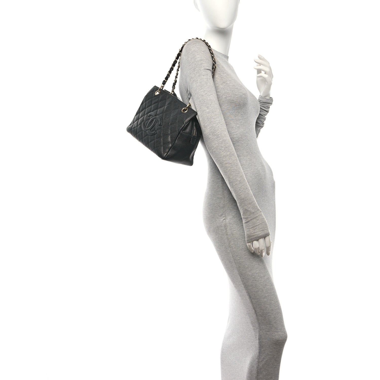 Chanel Caviar Quilted Petit Timeless Tote PTT Black 2 of 11