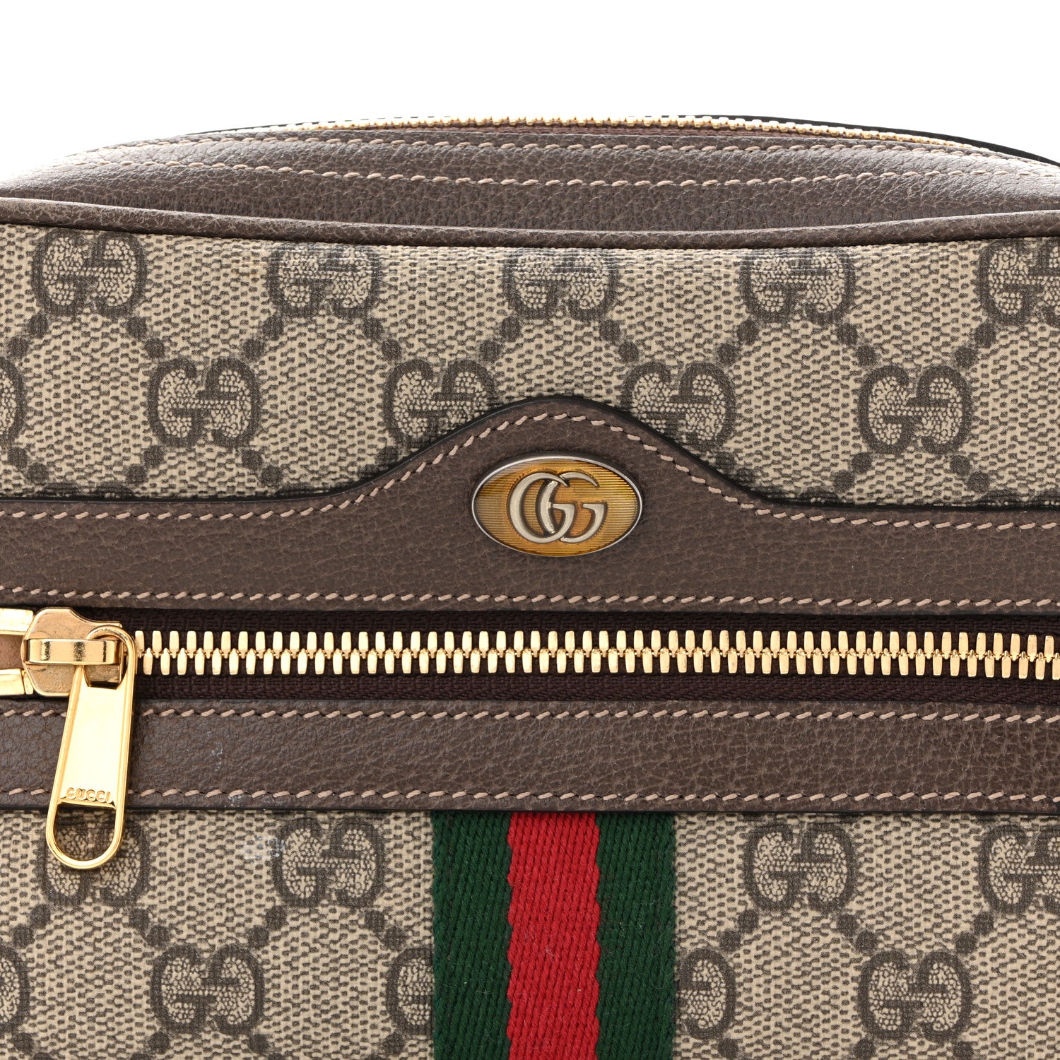 Gucci GG Supreme Monogram Web Small Ophidia Belt Bag 95 38 Dark Brown 8 of 11