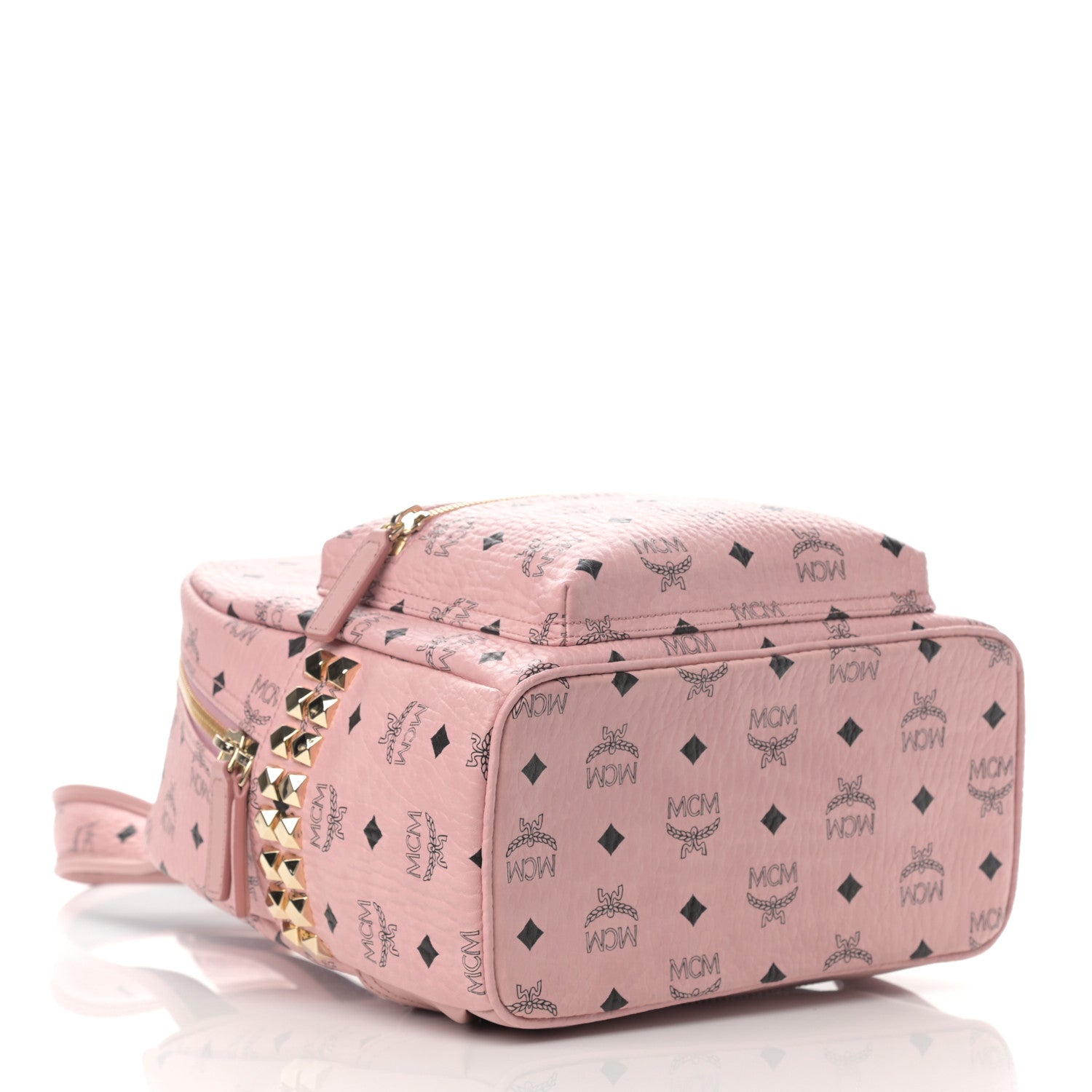 MCM Visetos Small Side Stud Stark Backpack Soft Pink 4 of 14