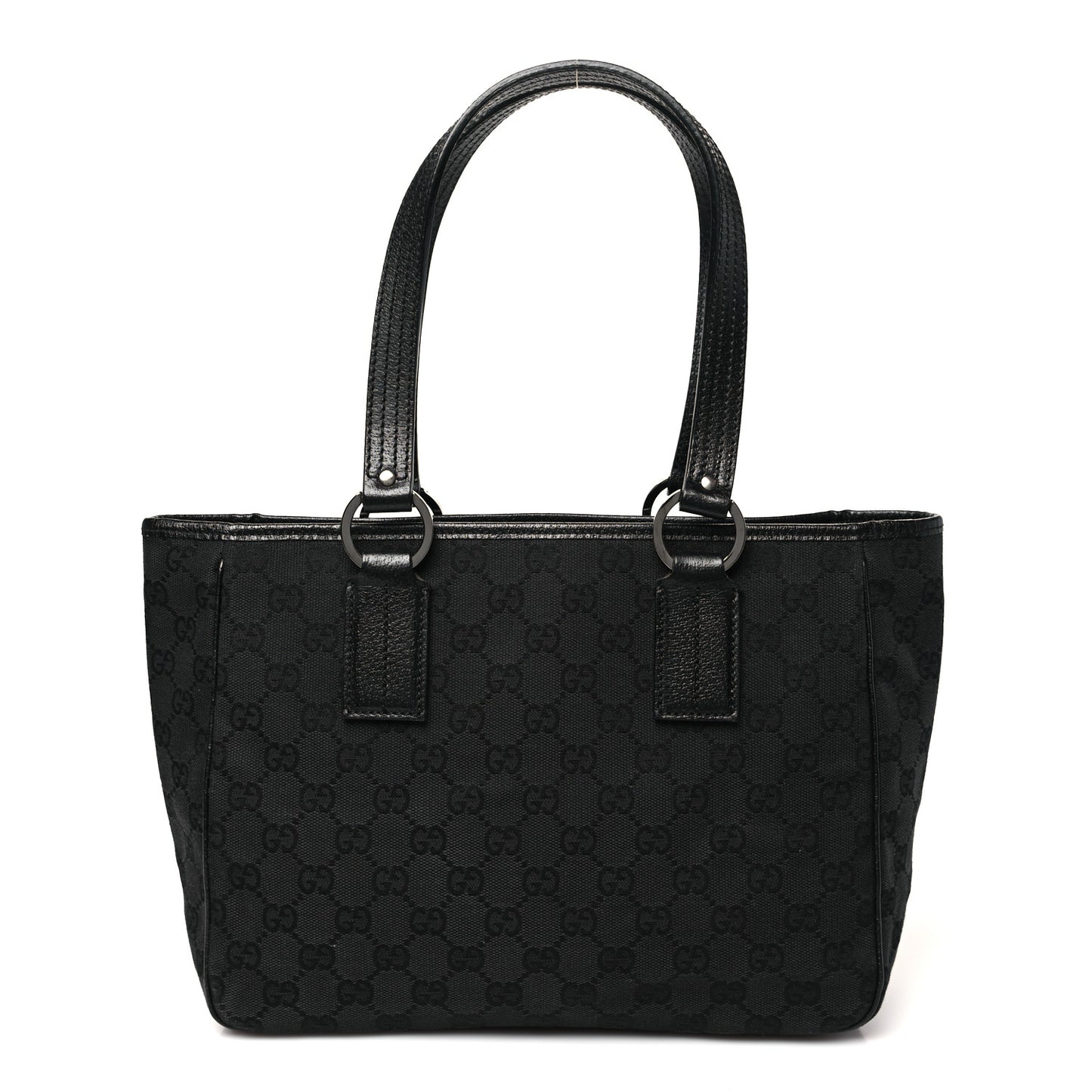 Monogram Medium Tote Black