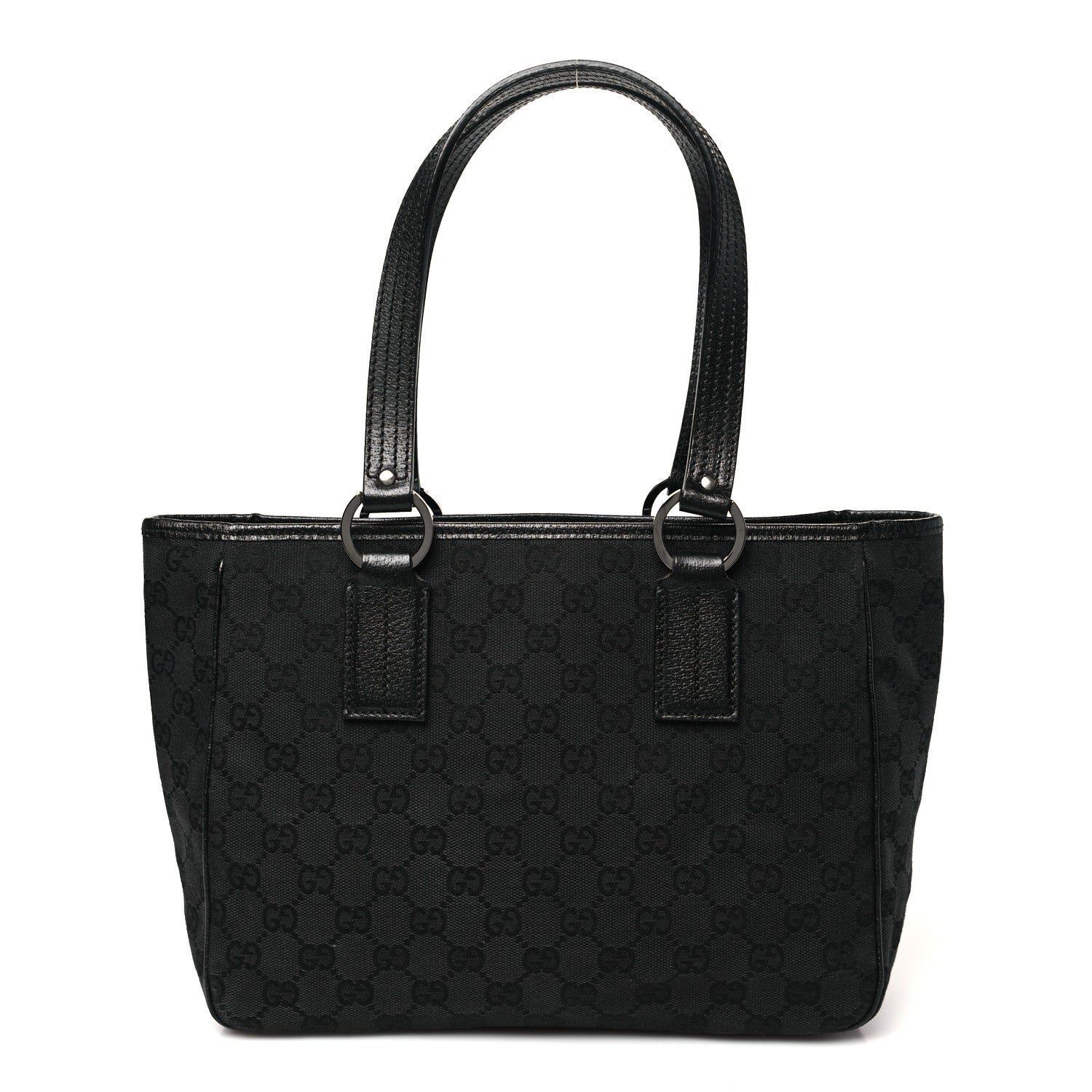 Gucci Monogram Medium Tote Black 1 of 10