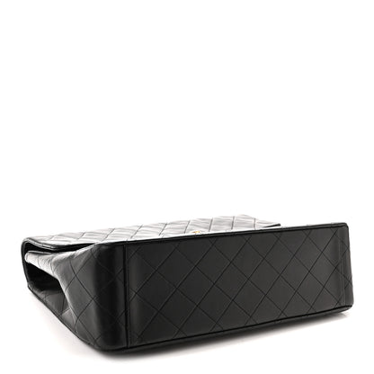 Chanel Lambskin Quilted XL Jumbo Single Flap Black 4 of 10