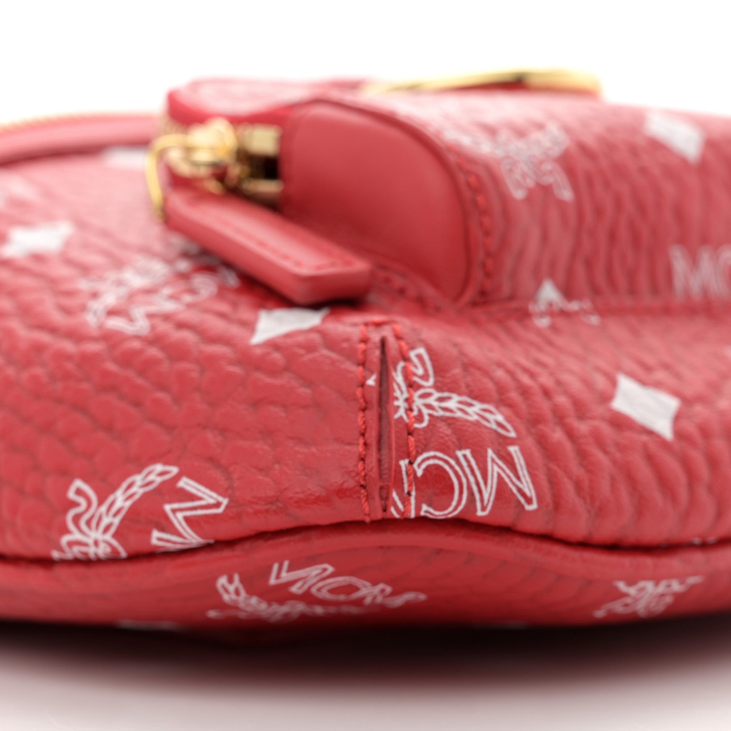 MCM New Years Visetos Small Klassik Crossbody Viva Red 9 of 11