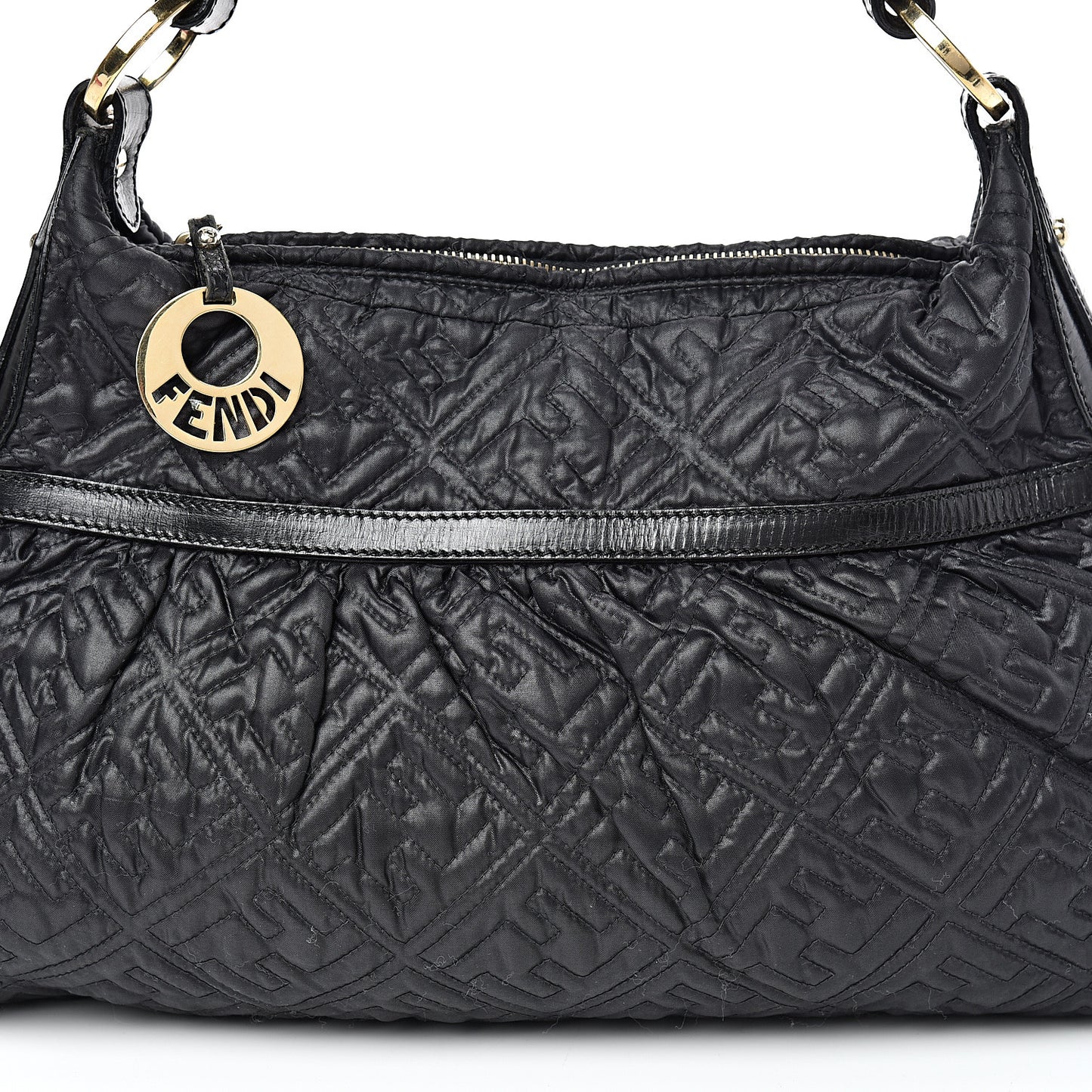 Nylon FF Embroidered Chef Hobo Black