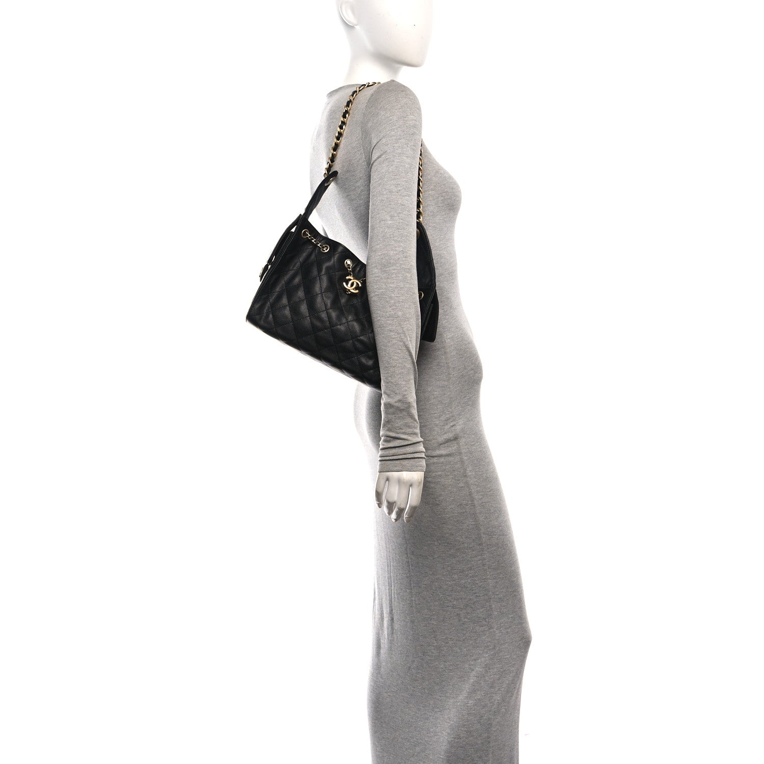 Chanel Caviar Quilted Small Chanel 25 Handbag Black 2 of 10