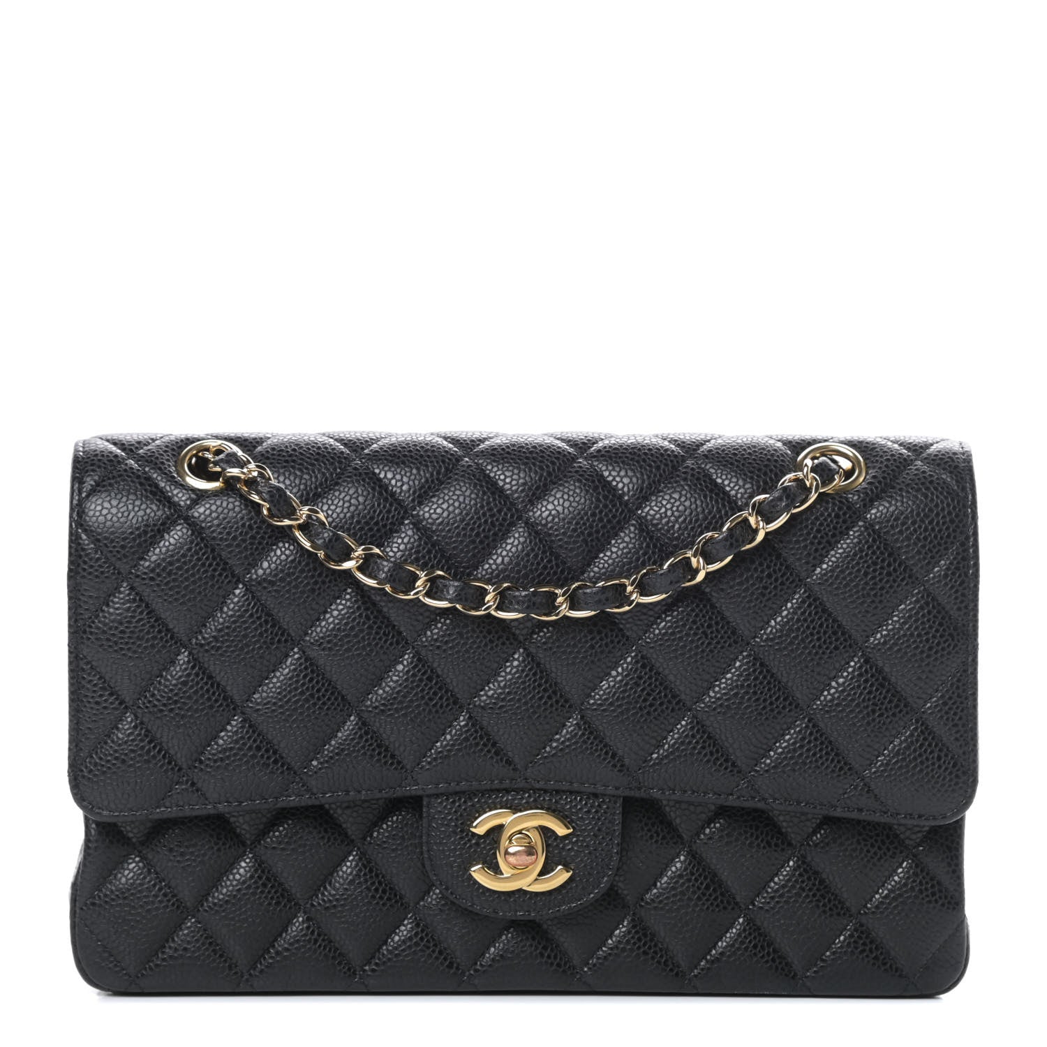 Chanel Caviar Quilted Medium Double Flap Black 1 of 11