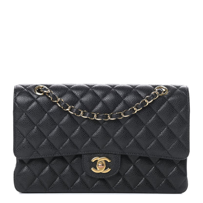 Chanel Caviar Quilted Medium Double Flap Black 1 of 11
