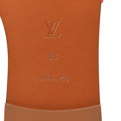 Louis Vuitton Monogram Escale Lock It Flat Mule 38 Rouge 6 of 9