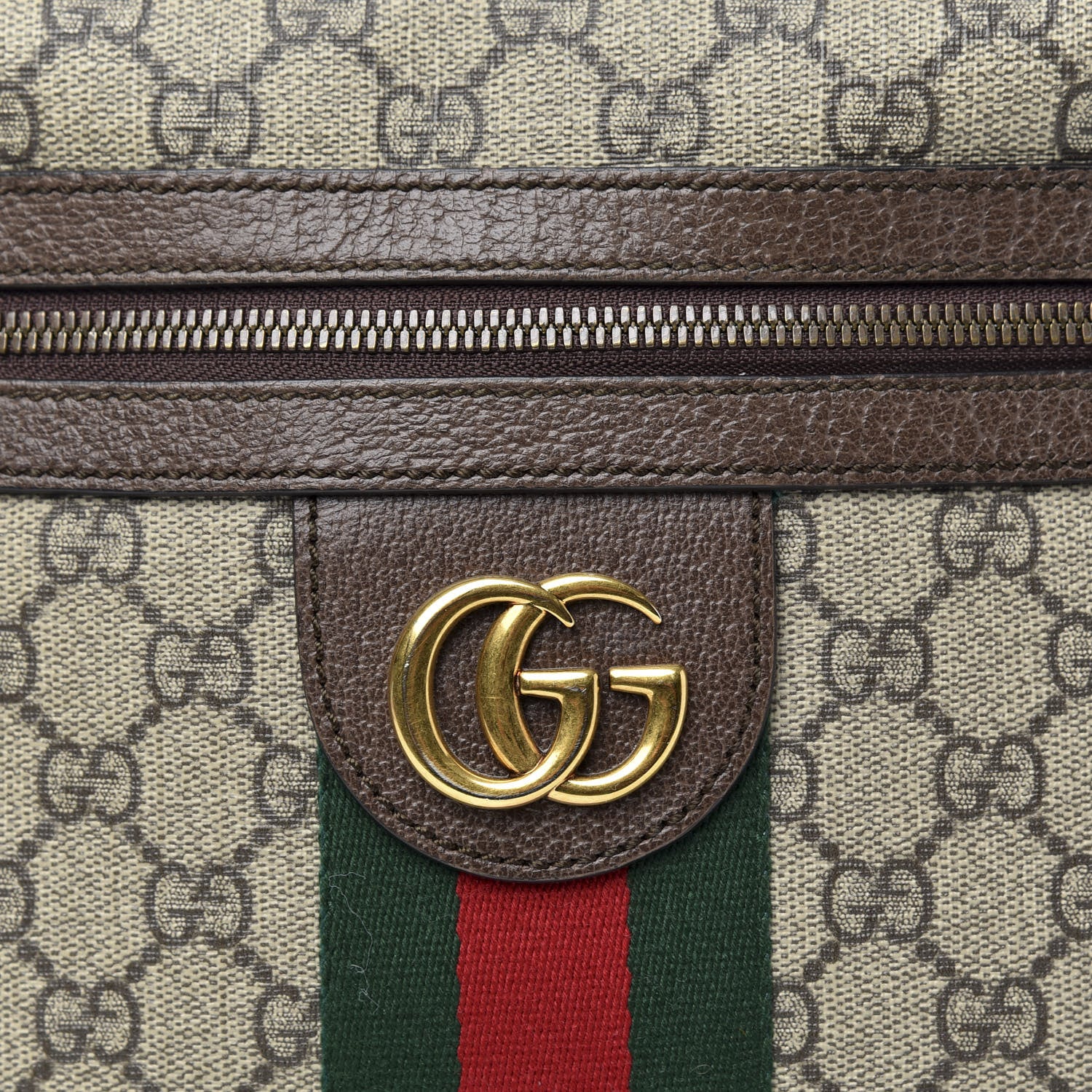 Gucci GG Supreme Monogram Web Small Ophidia Messenger Bag Brown 9 of 9
