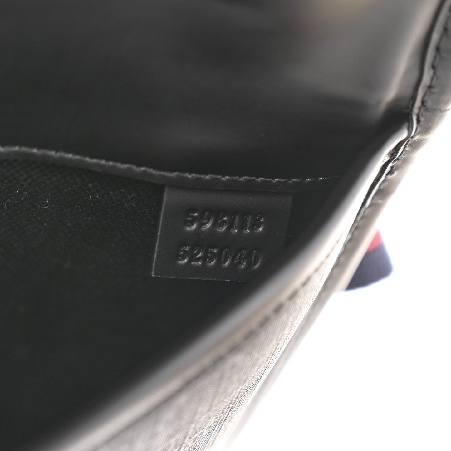 GG Supreme Monogram Web Slim Belt Bag Black Grey