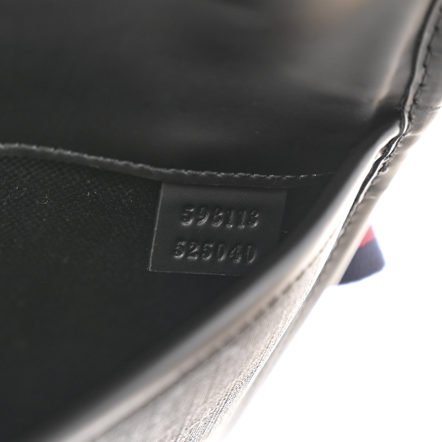 Gucci GG Supreme Monogram Web Slim Belt Bag Black Grey 7 of 13