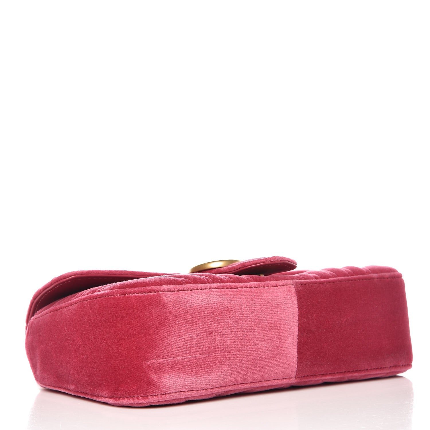 Gucci Velvet Matelasse Small GG Marmont Shoulder Bag Light Raspberry Rose 6 of 16