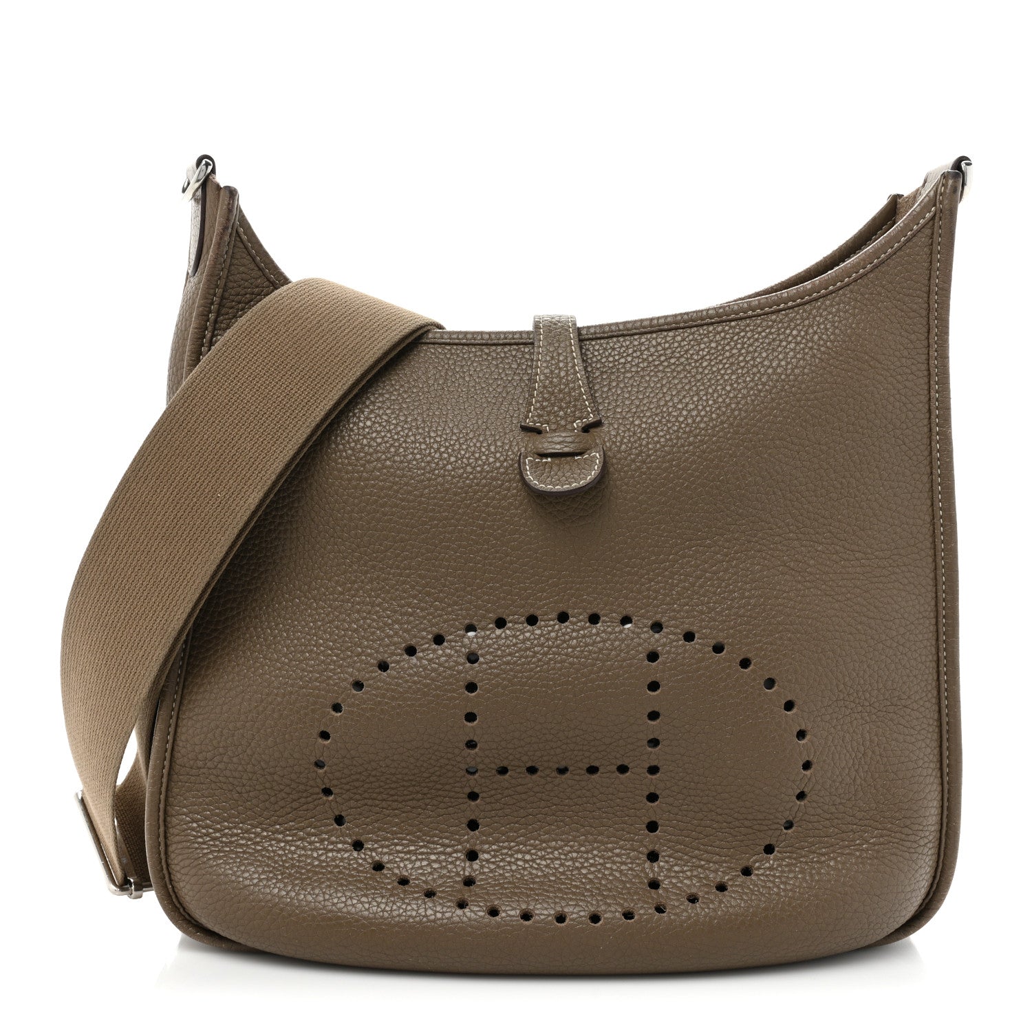 Hermes Taurillon Clemence Evelyne III PM Etoupe 1 of 25