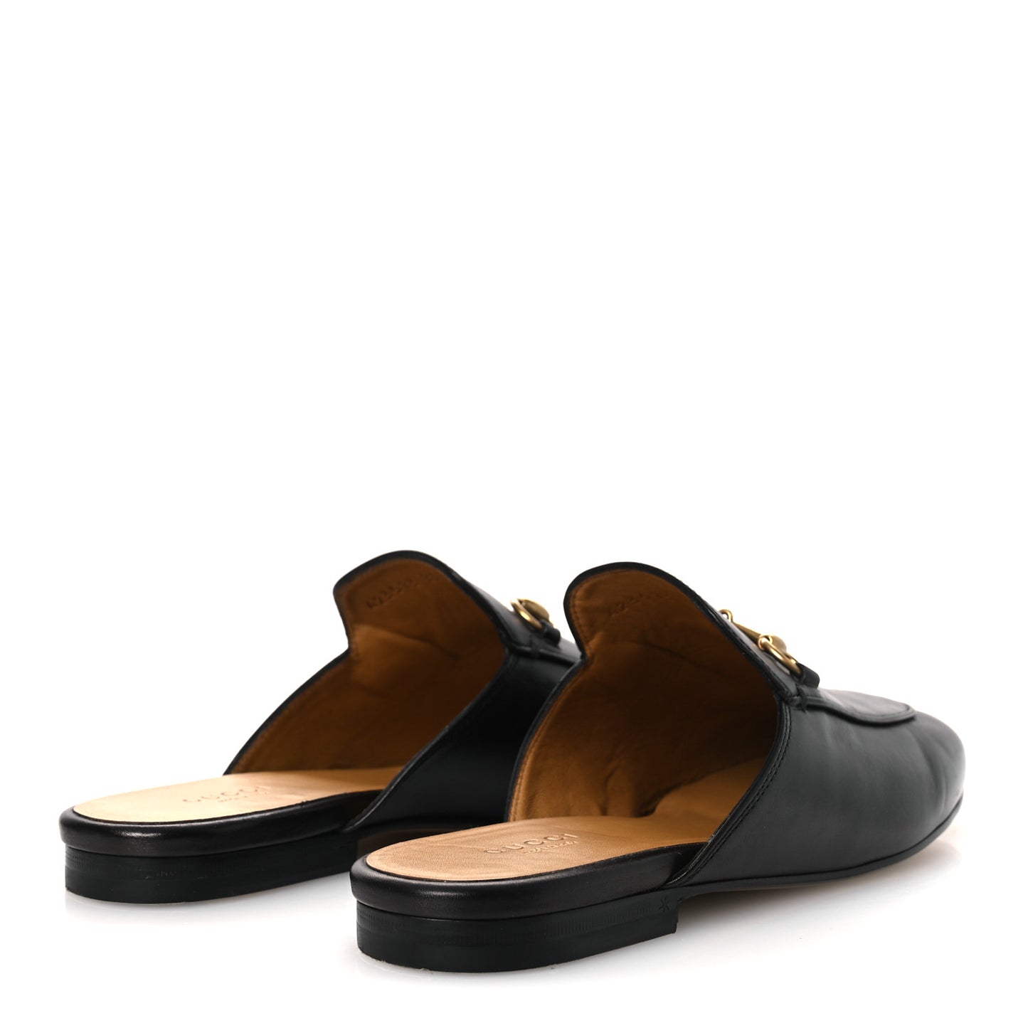 Calfskin Womens Princetown Slippers 39 Black