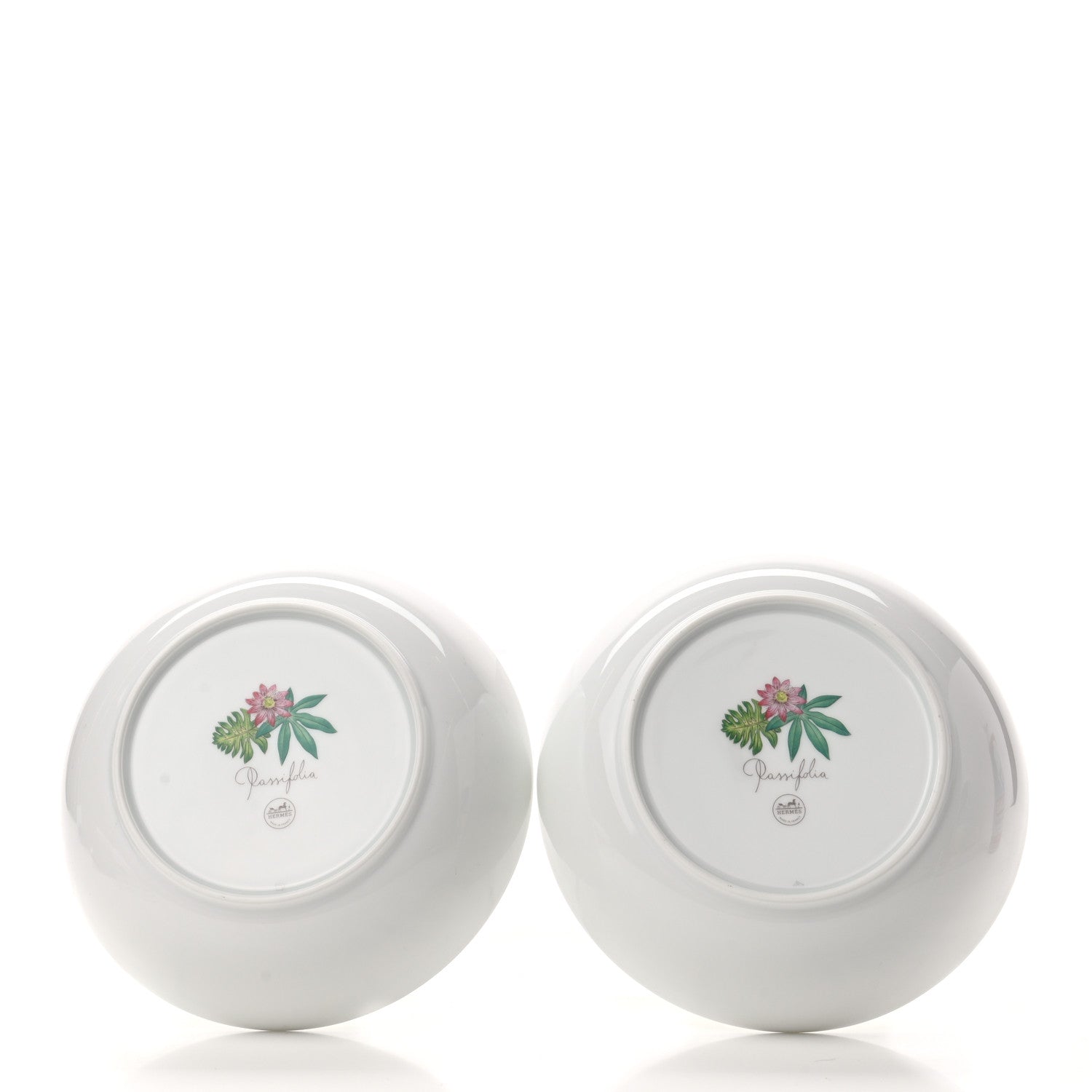 Hermes Porcelain Passifolia Cereal Bowl Set of 2 4 of 9