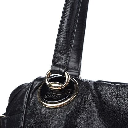 Gucci Guccissima Large Full Moon Tote Black 16 of 20