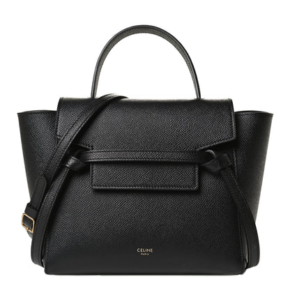 Celine Grained Calfskin Nano Belt Bag Black 1 of 14
