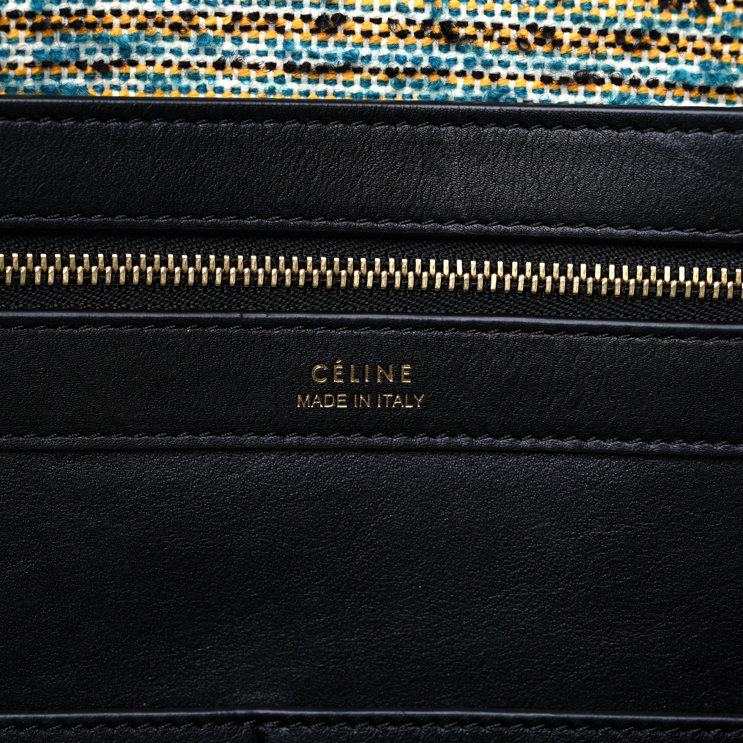 Celine Tweed Phantom Cabas Tote Blue 6 of 11