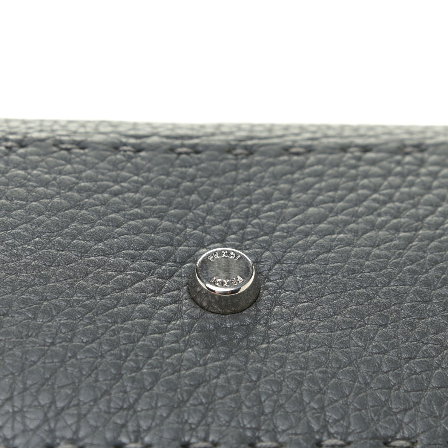 Fendi Cuoio Romano Selleria Bi-Color Medium Peekaboo Iconic Satchel Asfalto Latte 15 of 18