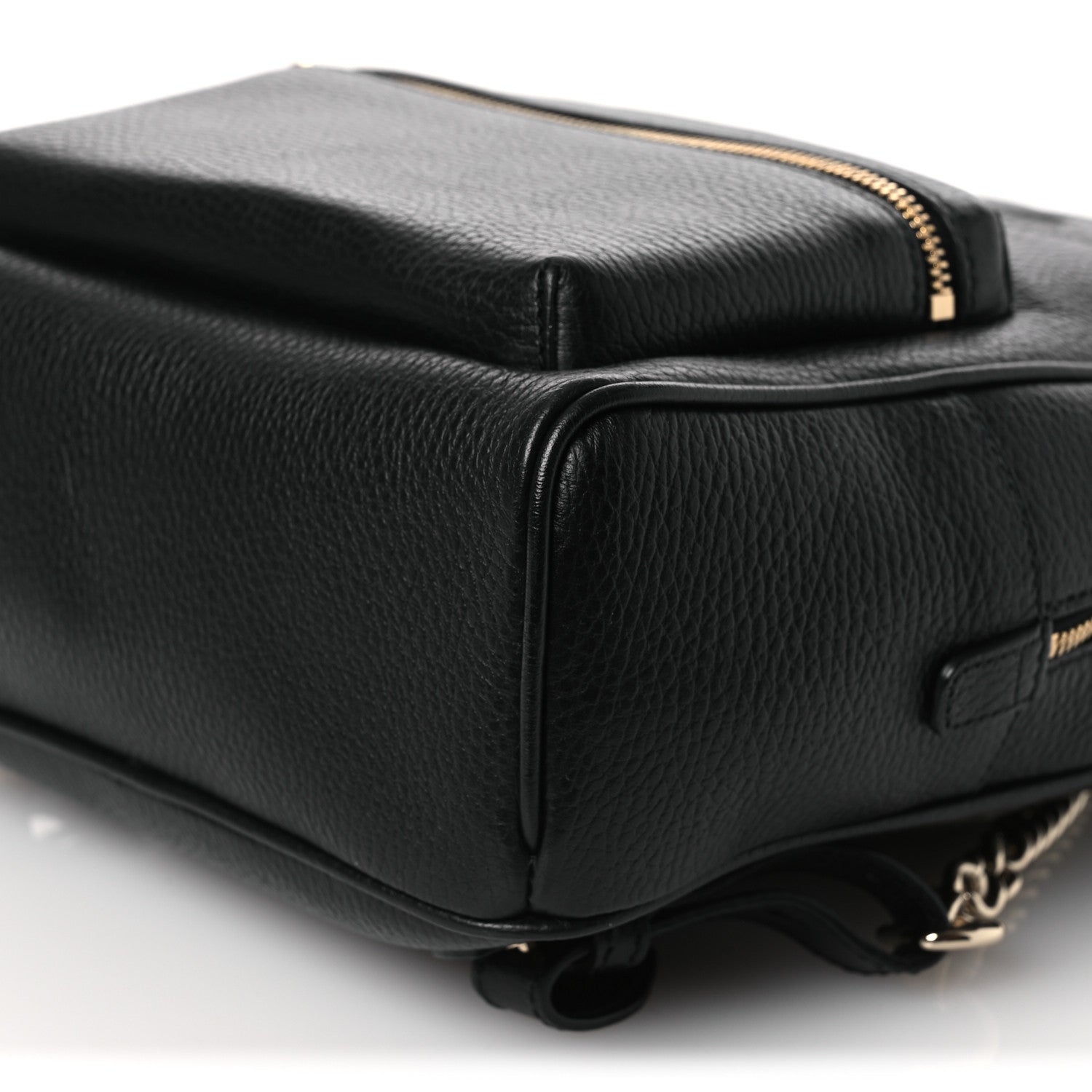Gucci Pebbled Calfskin Soho Chain Backpack Black 9 of 9
