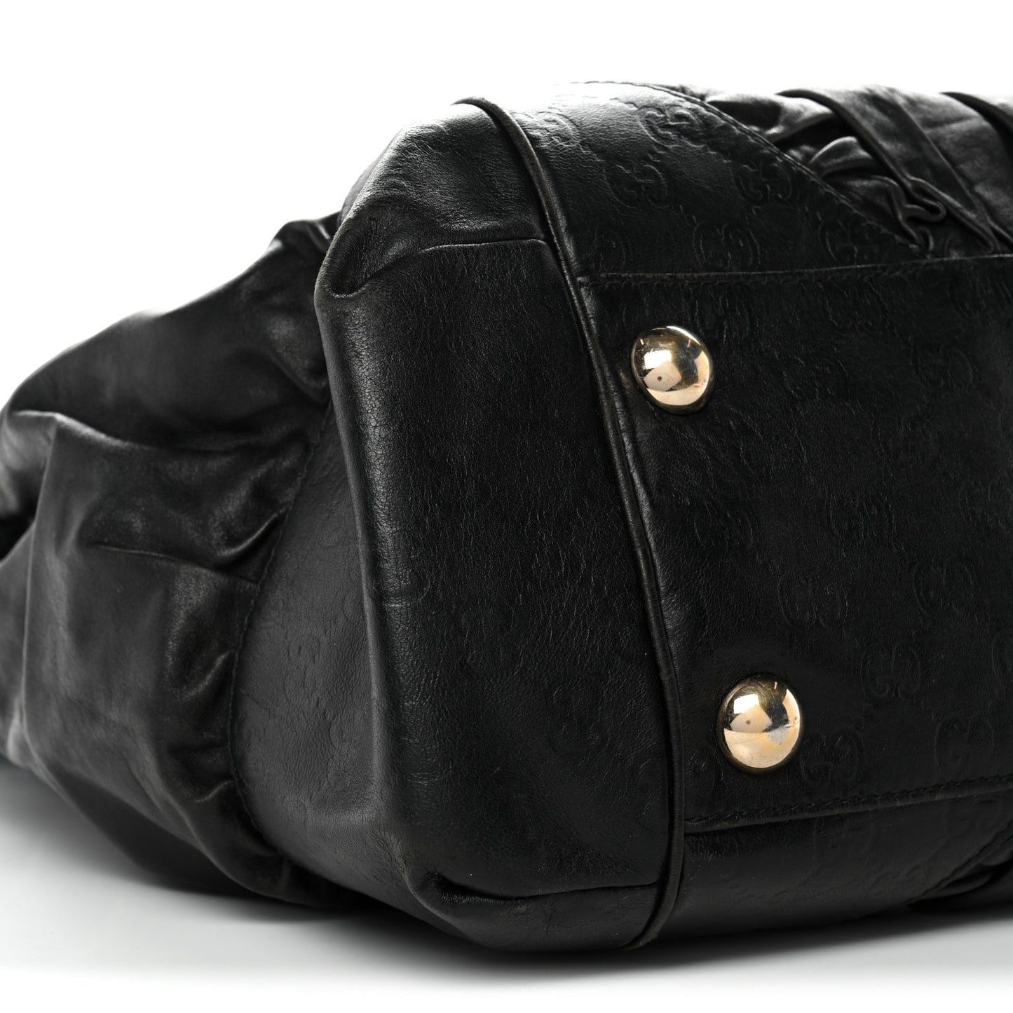 Calfskin Guccissima Full Moon Tote Black
