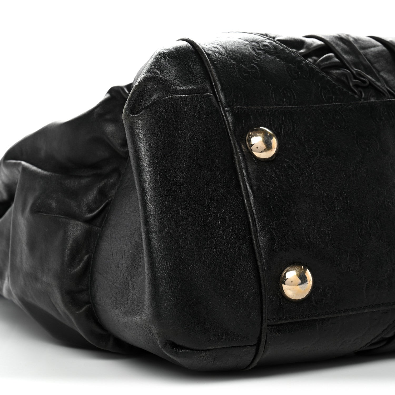 Gucci Calfskin Guccissima Full Moon Tote Black 9 of 14