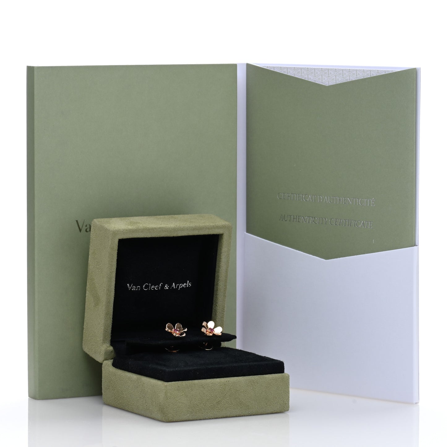 18K Rose Gold Ruby Mini Frivole Earrings