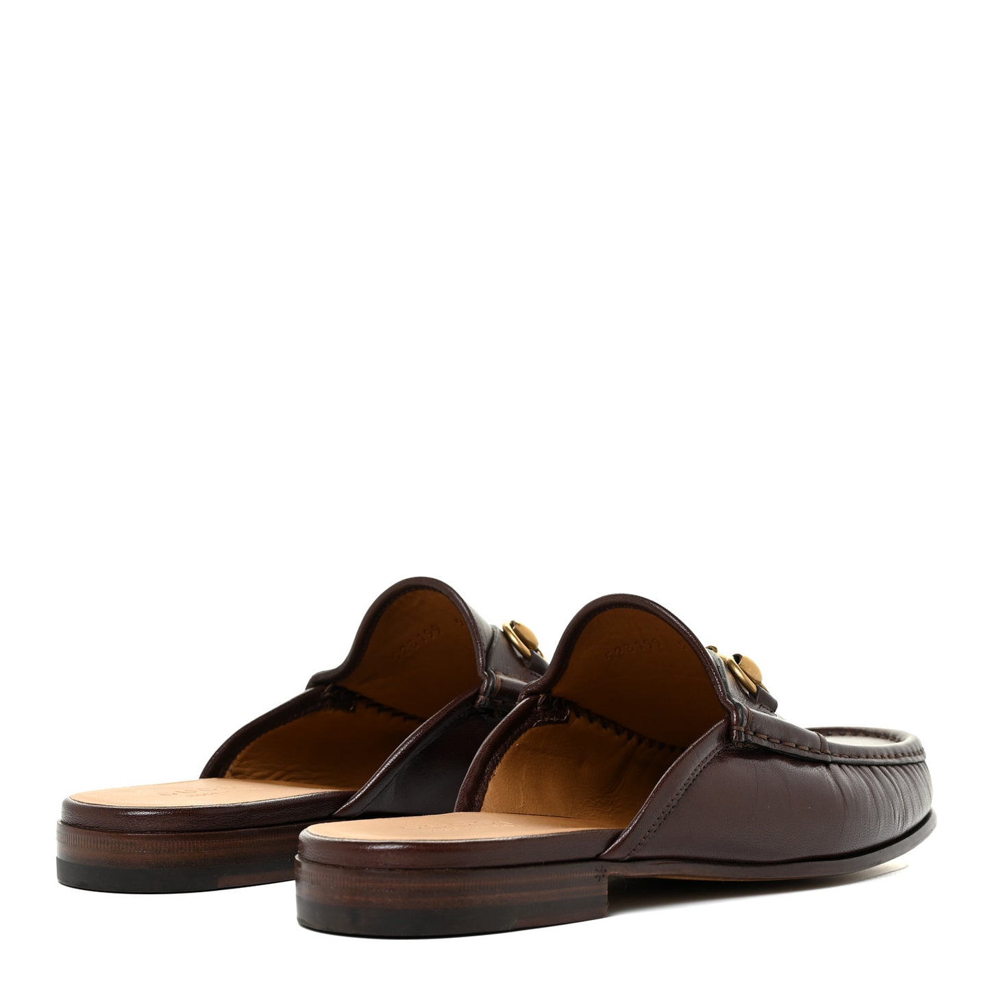 Goatskin Mens Horsebit Slippers 9 Light Brown