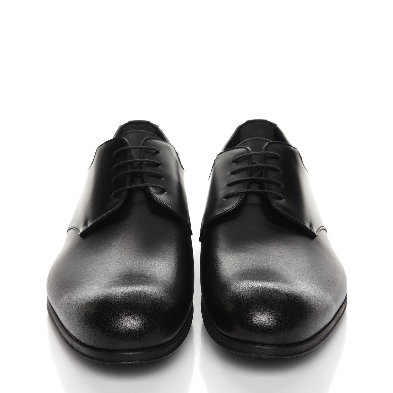 Louis Vuitton Lambskin Derby Lace Up Shoes 8 Black 2 of 8