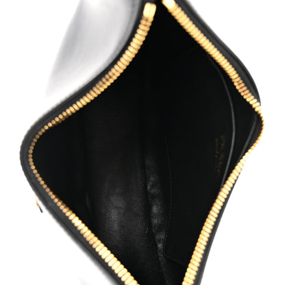 Prada Soft Calfskin Arque Shoulder Bag Black 5 of 9
