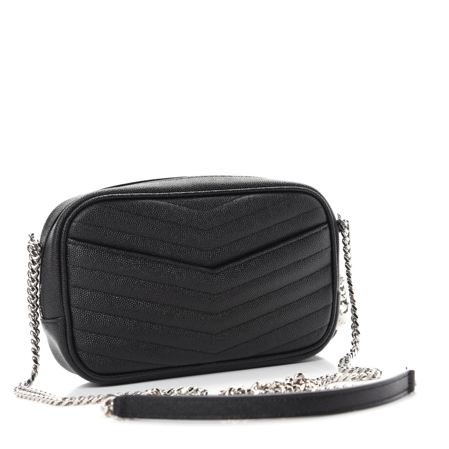 Grain De Poudre Matelasse Monogram Mini Lou Camera Bag Black