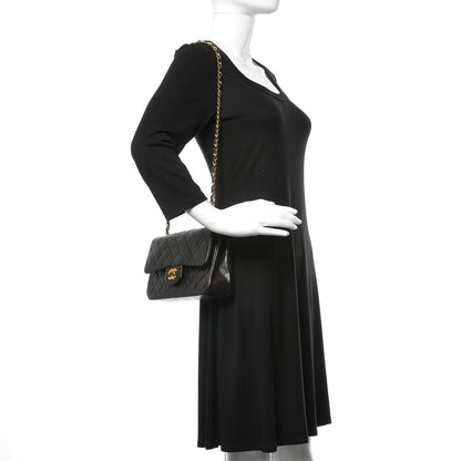 Chanel Lambskin Quilted Small Double Flap Black 3 of 13
