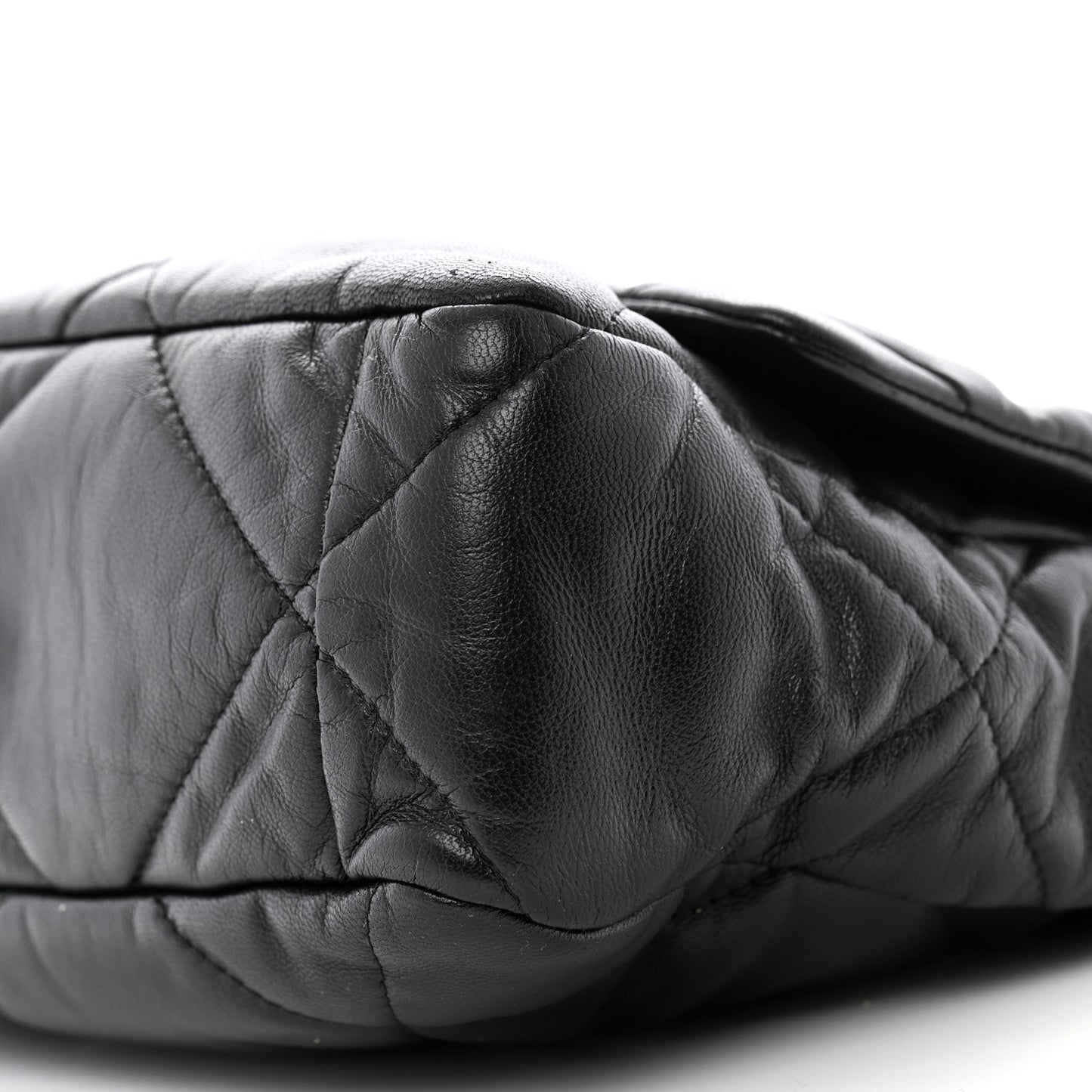 Goatskin Quilted Large Chanel 19 Flap Black