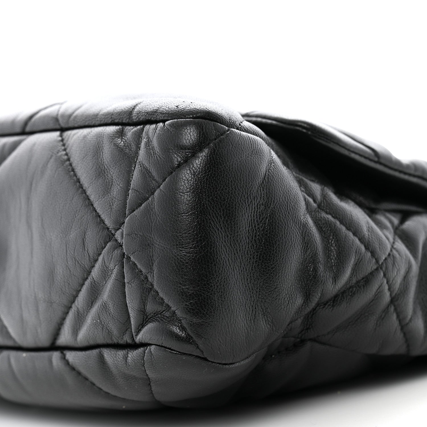 Chanel Goatskin Quilted Large Chanel 19 Flap Black 10 of 12